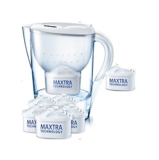 BRITA 碧然德 Marella 金典系列 滤水壶 白色 一壶四芯