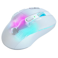 ROCCAT 冰豹 KONE XP AIR 2.4G蓝牙 多模无线鼠标 19000DPI 极地白 RGB