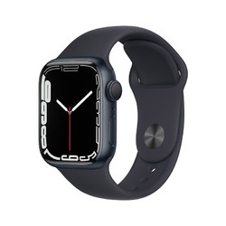 Apple 苹果 Watch Series 7 GPS款 41毫米午夜色铝金属表壳午夜色运动型表带