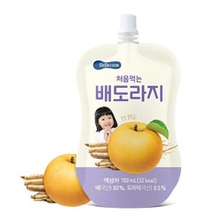 BEBECOOK 果汁饮品桔梗梨汁100ML*10袋韩国进口便捷袋装冲饮
