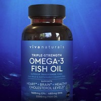 Viva Naturals Omega-3深海鱼油软胶囊 180粒