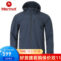 Marmot 土拨鼠 男士秋冬款M1软壳衣加厚透气防泼水外套夹克