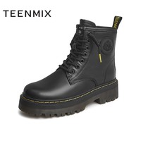 抖音超值购：TEENMIX 天美意 冬新款商场同款复古英伦马丁靴女靴BB621DD1