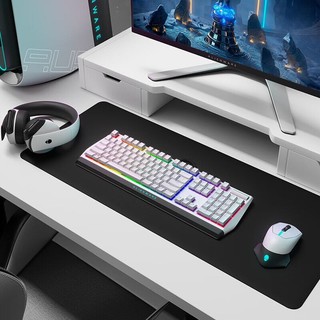ALIENWARE 外星人 电竞三件套装（无线游戏鼠标 有线机械键盘 头戴式耳机 ）笔记本电脑RGB高端外设 白色