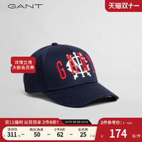 GANT 甘特 夏季男士时尚撞色字母刺绣学院风休闲鸭舌帽子|9900057