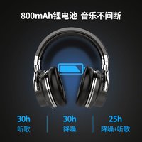 meidong 魅动 Cowin E7蓝牙耳机头戴式anc主动降噪隔音睡眠网课学习游戏音乐超长续航无线耳麦手机电脑通用