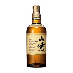 YAMAZAKI 山崎 12年 日本单一麦芽威士忌 43度 700mL 无盒