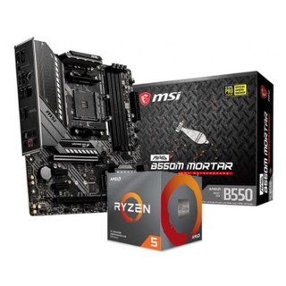 百亿补贴：MSI 微星 B550M MORTAR 主板 + R5-5600 盒装CPU 板U套装