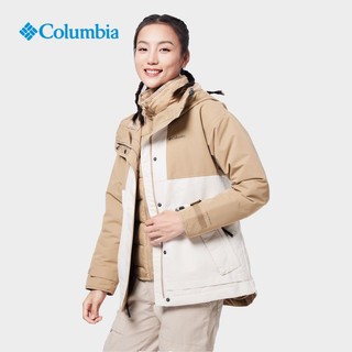 哥伦比亚 户外22秋冬新品女子金点热能防水冲锋衣三合一外套WR2904