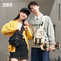 Semir 森马 胸包男新款潮牌挎包男包斜挎包小包男士背包男生运动单肩包女