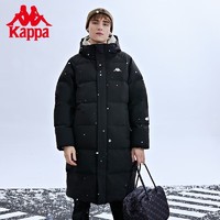 Kappa 卡帕 长款羽绒服黑色-990 M