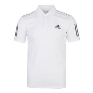 adidas 阿迪达斯 Club 3str Polo 男子POLO衫 DU0849 白色/黑色 XL