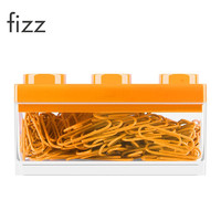 fizz 飞兹 FZ21907 回形针 橙色 29mm 160枚 积木盒装
