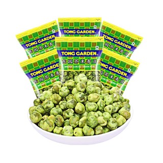 TONG GARDEN 东园 芥末味青豆50g*6袋坚果炒货休闲食品小吃零食豌豆子