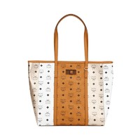 MCM Toni Visetos系列 女士中号拼色单肩包 MWPBSTN01CO