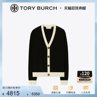 TORY BURCH 撞色针织开衫 142492