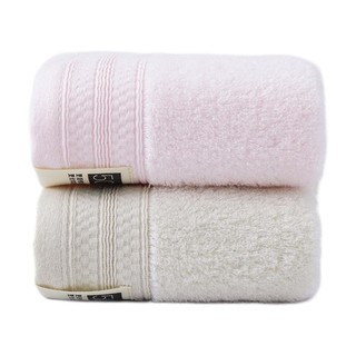 金菁 T4510 毛巾 2条 25*52cm 粉色+棕色