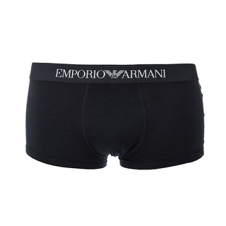 EMPORIO ARMANI EA 阿玛尼 四角平角裤男士内裤 3条装 送男友礼物 111610 CC722 21320黑色 XL