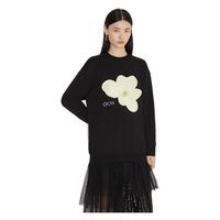 ochirly 欧时力 女士圆领卫衣 1NZ4112620 黑色 XS