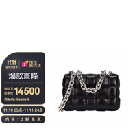 BOTTEGA VENETA CASSETTE系列 CHAIN 女士斜挎包 631421VBWZ01229 黑色 中号