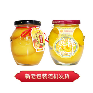 林家铺子 水果罐头360g*6罐黄桃罐头玻璃瓶荟萃罐头