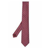黑卡会员：菲拉格慕 提花logo领带
