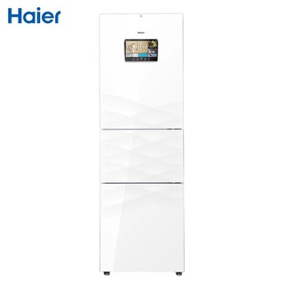 Haier 海尔 251升三门冰箱 智能交互 干湿分储 电脑控温节能低音 电冰箱BCD-251WDCPU1