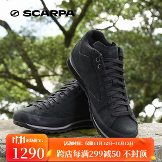 SCARPA 思卡帕 休闲鞋男女鞋 Aspen 阿斯彭 GTX防水透气防滑 简约时尚城市运动鞋 黑色 40