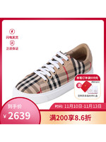 BURBERRY 博柏利 巴宝莉 BURBERRY 女款织物系带休闲运动鞋板鞋80497771