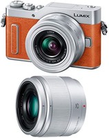 Panasonic 松下 LUMIX GF90 双镜头套装 附带标准变焦镜头/定焦镜头 橙色 DC-GF90W-D
