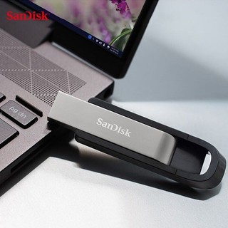 SanDisk 闪迪 USB3.2高速U盘 套装 CZ810金属外壳大容量优盘固态级文件加密 128G 读速高达400MB/S 套装
