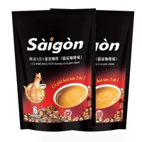 西贡 猫屎咖啡味50条装850g越南进口三合一速溶咖啡正品官方旗舰店