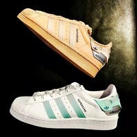 adidas 阿迪达斯 三叶草女鞋正品SUPERSTAR经典藕粉色贝壳头运动板鞋GX2973