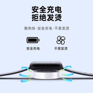 PISEN 品胜 苹果手表无线充电器iwatch充电 磁吸magsafe手表充电线全兼容适用AppleWatch8/7/6/5/4/3/2/1/SE/Ultra