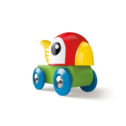 Hape 德国儿童益智玩具火车造型鹦鹉口哨小火车18个月+E3808