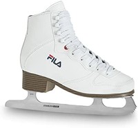 FILA 斐乐 女式 Eve Ace 花样滑冰和滑冰,不锈钢刀片,抓地力强,舒适,白色,37.5