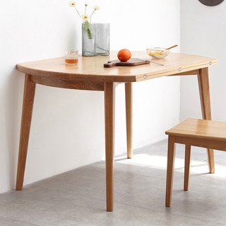 YESWOOD 源氏木语 柏林系列 实木折叠餐桌+餐椅