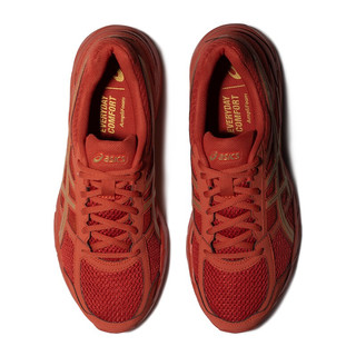 亚瑟士ASICS男鞋缓冲透气跑步鞋运动鞋网面跑鞋GEL-CONTEND 4  红色/金色 43.5