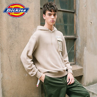 Dickies 印花连帽宽松工装卫衣男女同款 DK008084 沙色 S