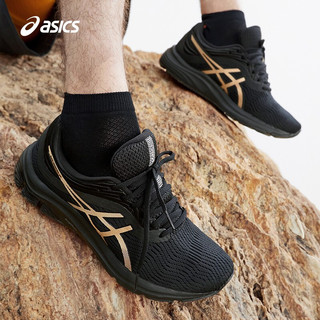ASICS亚瑟士 男鞋缓震跑鞋舒适运动鞋 GEL-PULSE 11 黑色/金色 44.5
