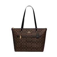 COACH 蔻驰 GALLERY系列 女士手提包 F79609 IMAA8 深棕色