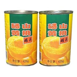 黄桃罐头整箱12罐装*425克安徽砀山特产食品新鲜水果糖水罐头 黄桃2罐装*425g