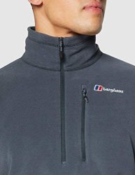 Berghaus Pile Uomo Polartec Prism Micro Half Zip - Grigio Scuro - Leggero E Termico Per Escursioni