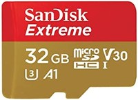 SanDisk 闪迪 32GB Extreme microSDHC UHS-I 存储卡 SDSQXAF-032G-GN6MA