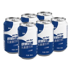 秋林 奶啤乳酸菌风味发酵含乳饮料 330ml*6罐