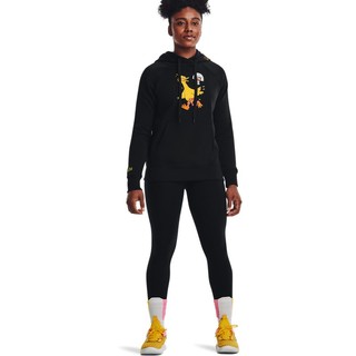 UNDER ARMOUR 安德玛 CURRY库里系列 芝麻街联名款 女子运动卫衣 1371251-001 黑色 XS