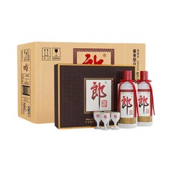 LANGJIU 郎酒 郎牌郎酒 53%vol 酱香型白酒 500ml*2瓶*4盒 整箱装