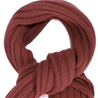 EMPORIO ARMANI 阿玛尼 男士羊毛围巾 625062 1A362 00454 砖红色
