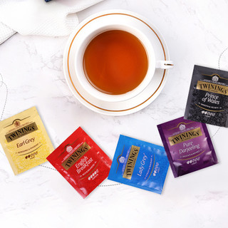 TWININGS 川宁 红茶精选组合 5口味 40g*2盒（豪门伯爵红茶+英式早餐红茶+仕女伯爵红茶+威尔士王子红茶+大吉岭红茶）