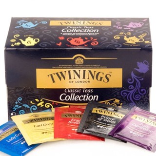 TWININGS 川宁 红茶精选组合 5口味 40g*2盒（豪门伯爵红茶+英式早餐红茶+仕女伯爵红茶+威尔士王子红茶+大吉岭红茶）